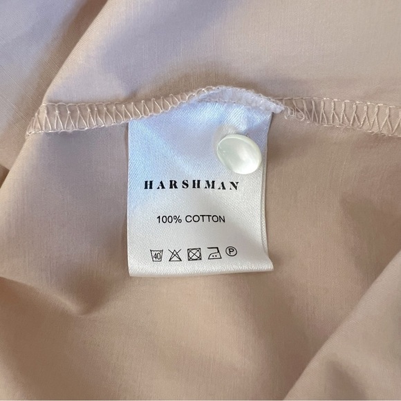 Harshman | Quiet Luxury Corp Core Perry Fold-over Neck Tunic Beige | S - Picture 14 of 16